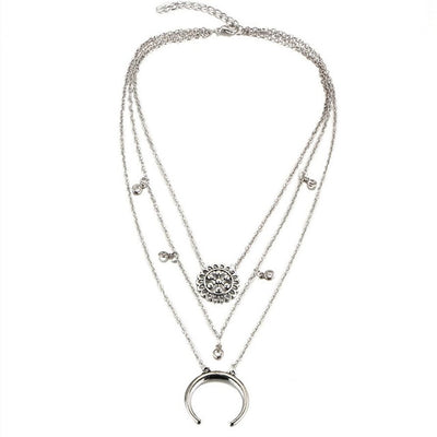 Rscvonm Women Necklace tassel Statement Necklaces Pendants Vintage Jewelry Multi Layers Long Necklace Tassel pendant Necklace eprolo