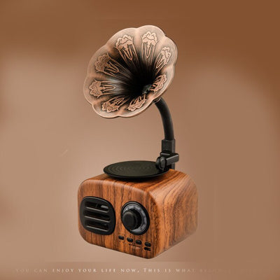 Wooden Bluetooth Speaker Mini Portable Bluetooth Stereo Speaker Radio Support TF Card AUX Subwoofer for Computer Mobile Phone eprolo