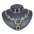 Plum Flower Pendant Necklace Earrings Jewelry Set eprolo