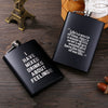 Mini Portable 8OZ Hip Flask Stainless Steel Bottle Lot Black Matte Does Not Fade Flask for Alcohol Rum Whiskey Best Men Gift Set eprolo
