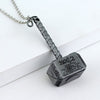 Thor Hammer Necklace Marvel Avengers Dark World Necklace Classic Movies Exquisite Mjolnir Pendant Necklace eprolo