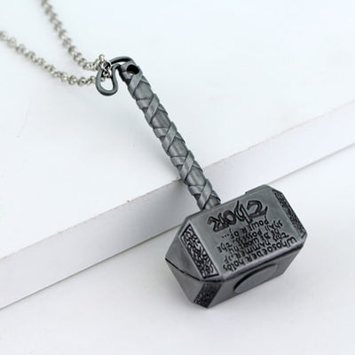 Thor Hammer Necklace Marvel Avengers Dark World Necklace Classic Movies Exquisite Mjolnir Pendant Necklace eprolo
