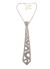 Tie Shaped Maxi Statement Necklace Women Luxury Females Sexy Collar Choker Rhinestone Necklace eprolo