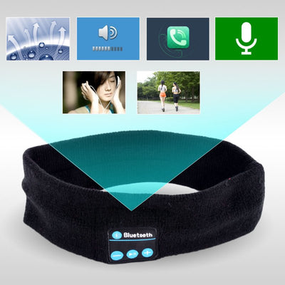 Bluetooth Music Headband Knits Sleeping Headwear Headphone Speaker Headset eprolo