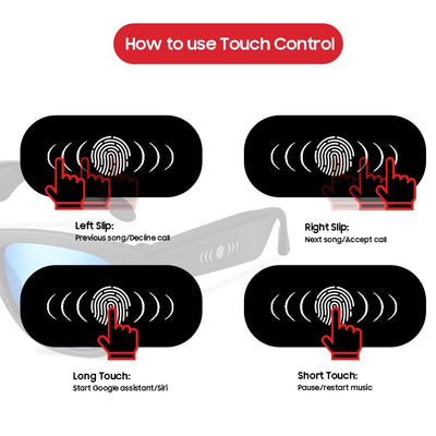 VIVIBEE Bone Conduction Sunglasses Music Zungle 2019 Trending Products Smart Men Bluetooth Women Polarized Audio Sun Glasses eprolo