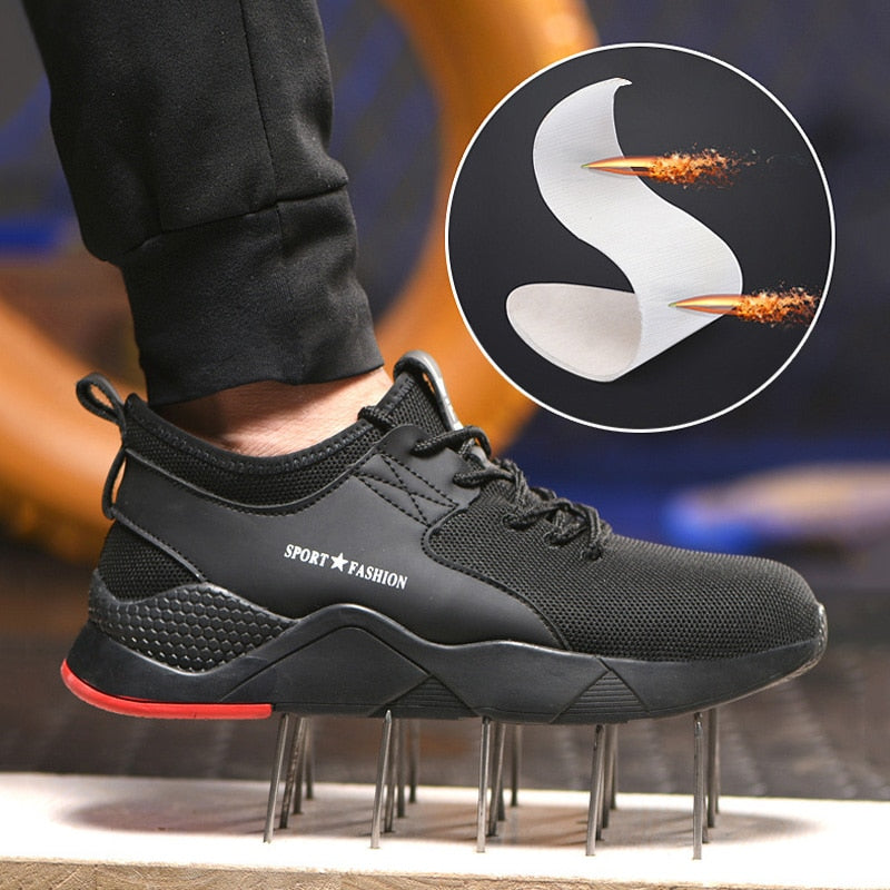 Men Boots Steel Toe Work Safety Boot Anti smashing Puncture Safety Shoes For Casual Sneaker Men Shoes Army Boots Work Shoes eprolo