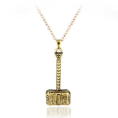 Thor Hammer Necklace Marvel Avengers Dark World Necklace Classic Movies Exquisite Mjolnir Pendant Necklace eprolo