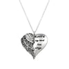 Angel Wings Alloy Pendant Necklace Lettering Metal Personality Necklace For Women Men Jewelry Bijoux Best Gift eprolo