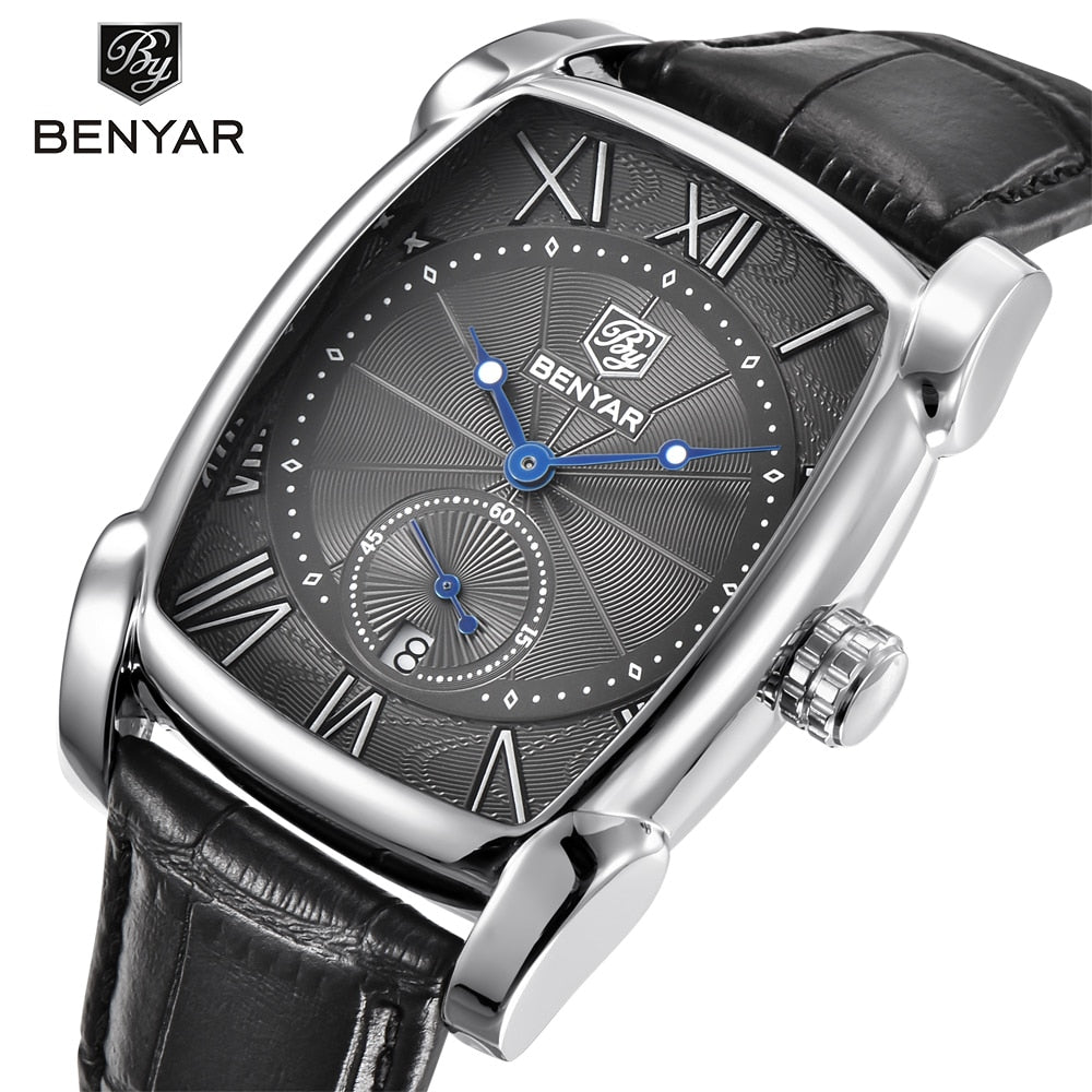 BENYAR Brand Luxury Men's Watch Date 30m Waterproof Clock Male Casual Watches Men Wrist Sport Watch eprolo