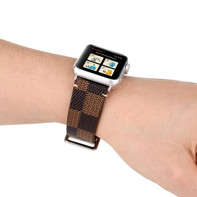 Plaid Leather Watch Band for Apple Watch iwatch 38/40mm 42/44mm Series 1 2 3 4 Men's Women's Wirst Watch Strap Belt Bracelet. eprolo