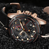 LIGE Watch Men Sport Quartz Clock Leather Mens Watches Top Brand Luxury Gold Waterproof Business Watch eprolo