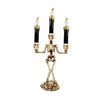 LED Candle Holder 3-arms Skull Skeleton Candle Stand Resin For Home Halloween Party DIY eprolo