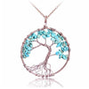 Crystal Natural Stone Tree Necklace eprolo