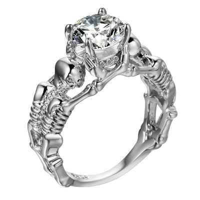 Ghost Evil Skull Skeleton Ring Men Jewelry eprolo