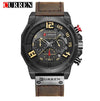 CURREN Quartz watches Men Leather Wrist Watch eprolo
