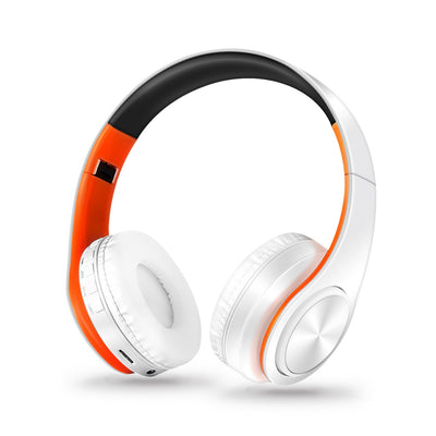 Wireless Bluetooth Headphones Foldable Stereo Headset Music Earphone with Microphone Support TF Card FM Radio AUX eprolo