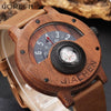 Unique Compass Turntable Design Mens Wooden Watch eprolo