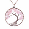 Crystal Natural Stone Tree Necklace eprolo