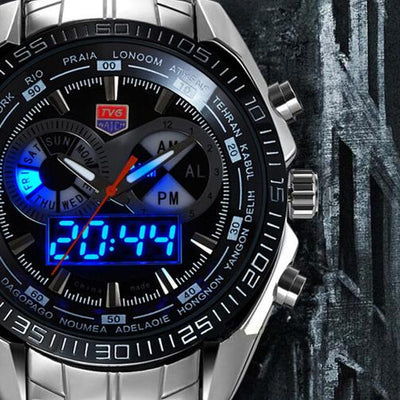 TVG Men's LED Pointer Watch 30AM Waterproof eprolo
