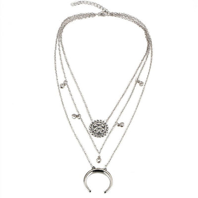 Rscvonm Women Necklace tassel Statement Necklaces Pendants Vintage Jewelry Multi Layers Long Necklace Tassel pendant Necklace eprolo