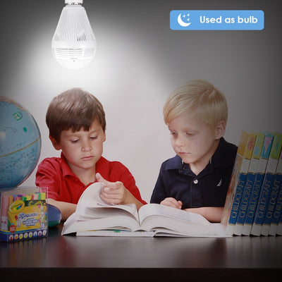 Light 960P Wireless Panoramic Home Security WiFi CCTV Fisheye Bulb Lamp IP Camera 360 Degree Home Security Burglar eprolo
