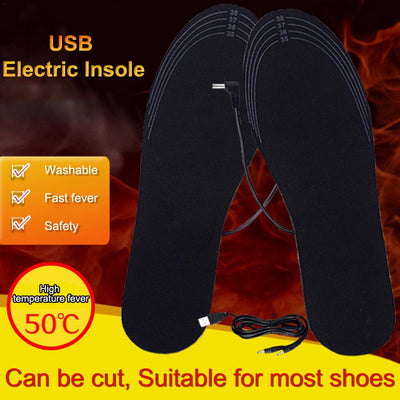 Unisex Winter Warmer Foot USB Charging Electric Heated Insoles For Shoes Heating Insole Boots Cuttable Rechargeable Heater Pads eprolo