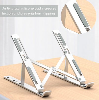 N3 Adjustable Laptop Bracket Holder Stand Computer Notebook Stand with Silicone Non-slip Pad eprolo
