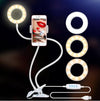 Photo Studio Selfie LED Ring Light with Cell Phone Mobile Holder for Youtube Live Stream Makeup Camera Lamp for iPhone Android eprolo