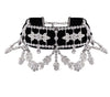 Crystal Rhinestone Choker Necklace Velvet Statement Necklace eprolo