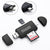 Type C & micro USB & USB 3 In 1 OTG Card Reader  High-speed USB2.0 Universal OTG TF/SD for Android Computer Extension Headers eprolo