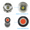 T6 Tactical Flashlight 1000 Lumens Zoom able IPX6 Waterproof Handheld Flashlight With Hidden COB Lighting eprolo