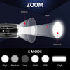 T6 Tactical Flashlight 1000 Lumens Zoom able IPX6 Waterproof Handheld Flashlight With Hidden COB Lighting eprolo