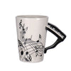 Guitar Ceramic Cup Personality Music Note Milk Juice Lemon Mug Coffee Tea Cup Home Office Drinkware Unique Gift eprolo