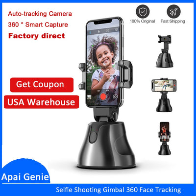 Portable All-in-one Auto Smart Shooting Selfie Stick ,  360 Rotation Auto Face Tracking Object Tracking vlog Camera Phone Holder eprolo