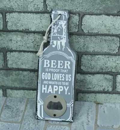 Rustic Retro Wooden Multipurpose Beer Bottle Opener DIY Kitchen eprolo