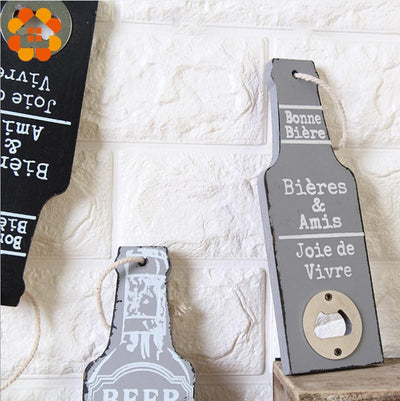 Rustic Retro Wooden Multipurpose Beer Bottle Opener DIY Kitchen eprolo