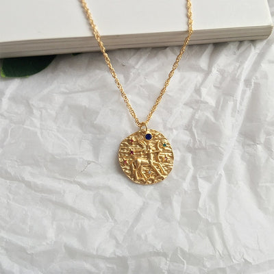 Artilady 12 Zodiac Necklace Pendant necklace Gold Constellation Necklace for Women Jewelry Party Gift eprolo