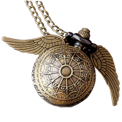 Retro Clock Harry Potter Necklace Pocket Watch eprolo