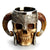 Stainless Steel Skull Mug Viking Ram Horned Pit Lord Warrior Beer Stein Tankard Coffee Mug Tea Cup Halloween Bar Drinkware Gift eprolo