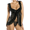 Sexy Lace Lingerie Dress Women Homewear Night Gowns + G-string Sexy Panties Nightwear Sleepwear Sets eprolo