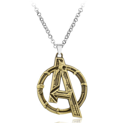 Jewelry Marvel's The Avengers Logo Superhero Marvel Necklace Men Charms Necklace eprolo