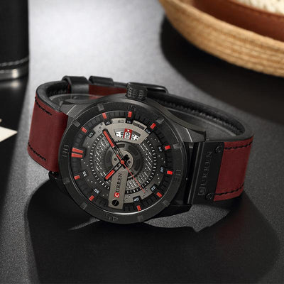 CURREN watch men Leather Quartz Wrist Watches eprolo