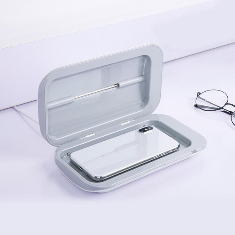 Portable Double UV Sterilizer Box Jewelry Watch Phone Cleaner Disinfection Clean Working Temperature Range 0-55 Degrees eprolo