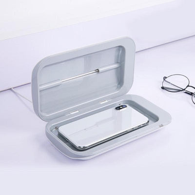 Portable Double UV Sterilizer Box Jewelry Watch Phone Cleaner Disinfection Clean Working Temperature Range 0-55 Degrees eprolo