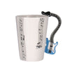 Guitar Ceramic Cup Personality Music Note Milk Juice Lemon Mug Coffee Tea Cup Home Office Drinkware Unique Gift eprolo