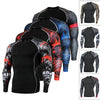 Fitness MMA Boxing Shirt Men Rashguard mma Bjj Jiu jitsu Long Sleeve T Shirt Muay thai Men Skull Print 3D Boxing Jerseys Tops eprolo