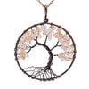 Crystal Natural Stone Tree Necklace eprolo