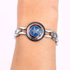 Movie The Avengers Silver Alloy Bracelet Captain America Shield Metal Bangle cosplay jewelry eprolo