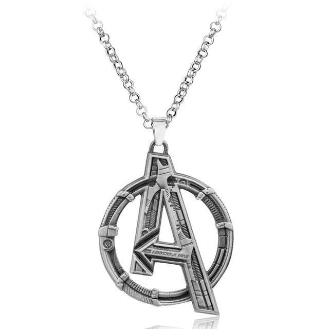 Jewelry Marvel's The Avengers Logo Superhero Marvel Necklace Men Charms Necklace eprolo