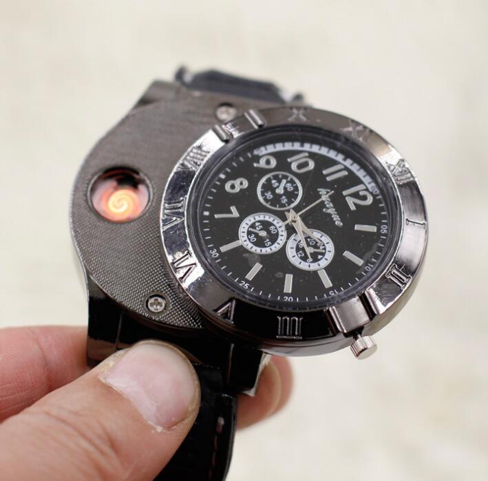 Military USB Charging Lighter Watch Flameless Windproof Cigarette Lighters eprolo